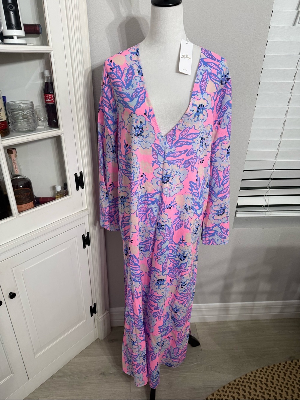 Lilly Pulitzer Perry Long Sleeve Maxi Cover-Up - Picture 3 of 8